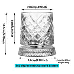 🎁Luxury 360° Spinning Crystal Glass
