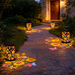 🔥HOT SALE 49% OFF-🌞Colorful Sunflower Glow Solar Garden Lantern