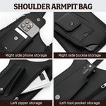 Premium Leather Adjustable Underarm Shoulder Bag for Men & Women