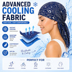 🌸 Paisley Cooling Headscarf Cap Set – Stay Cool & Chic All Summer! ☀️😎