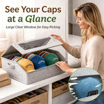 🧢 Baseball Cap Storage Box – Dust-Proof Design & Clear Viewing Window