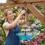 🔥Hot Sale - 49% OFF🔥Solar Waterfall Bird Bath Fountain