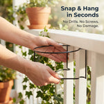 GripVerdeTM Railing Plant Hanger